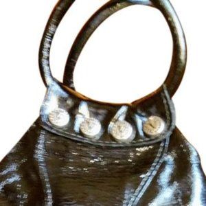 Vintage Black Patent Di Paolo Valentina bag